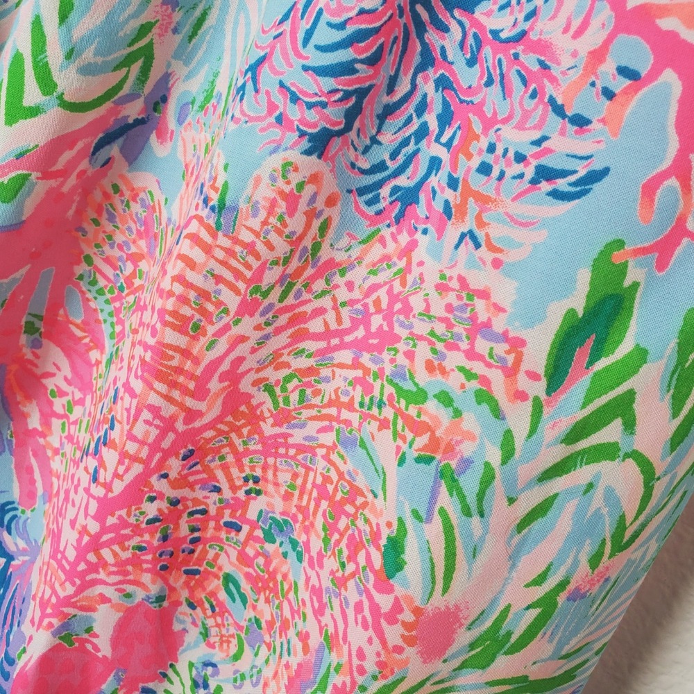 Lilly Pulitzer Bal Harbour Palazzo Pants Celestial Blue Cay to My Heart 011783 L - Picture 7 of 11